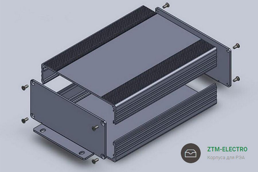 Корпус прибора. Корпус для РЭА алюминиевый 150х200х300. Копрус албминиевый для РЭА. Алюминиевый профиль для корпусов РЭА. Профиль алюмин корпус РЭА.
