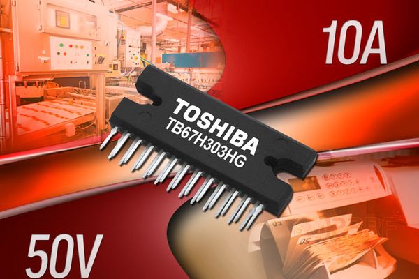 Компания Toshiba начинает выпуск интегральных схем драйвера для промышленных щеточных двигателей постоянного тока с поддержкой высокой силы тока и нап