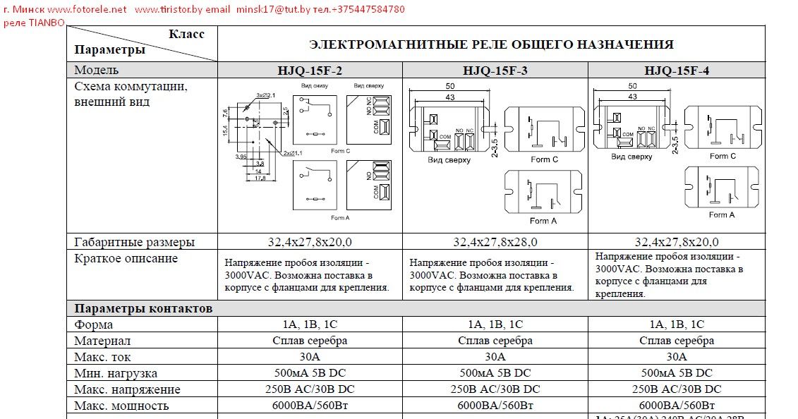 Реле tianbo 12 vdc схема подключения