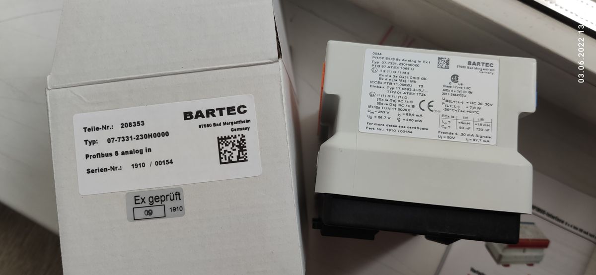 Bartec. Bartec 97980 Bad Mergentheim. DTW Bartec manual pdf. Osee LMW-230h.