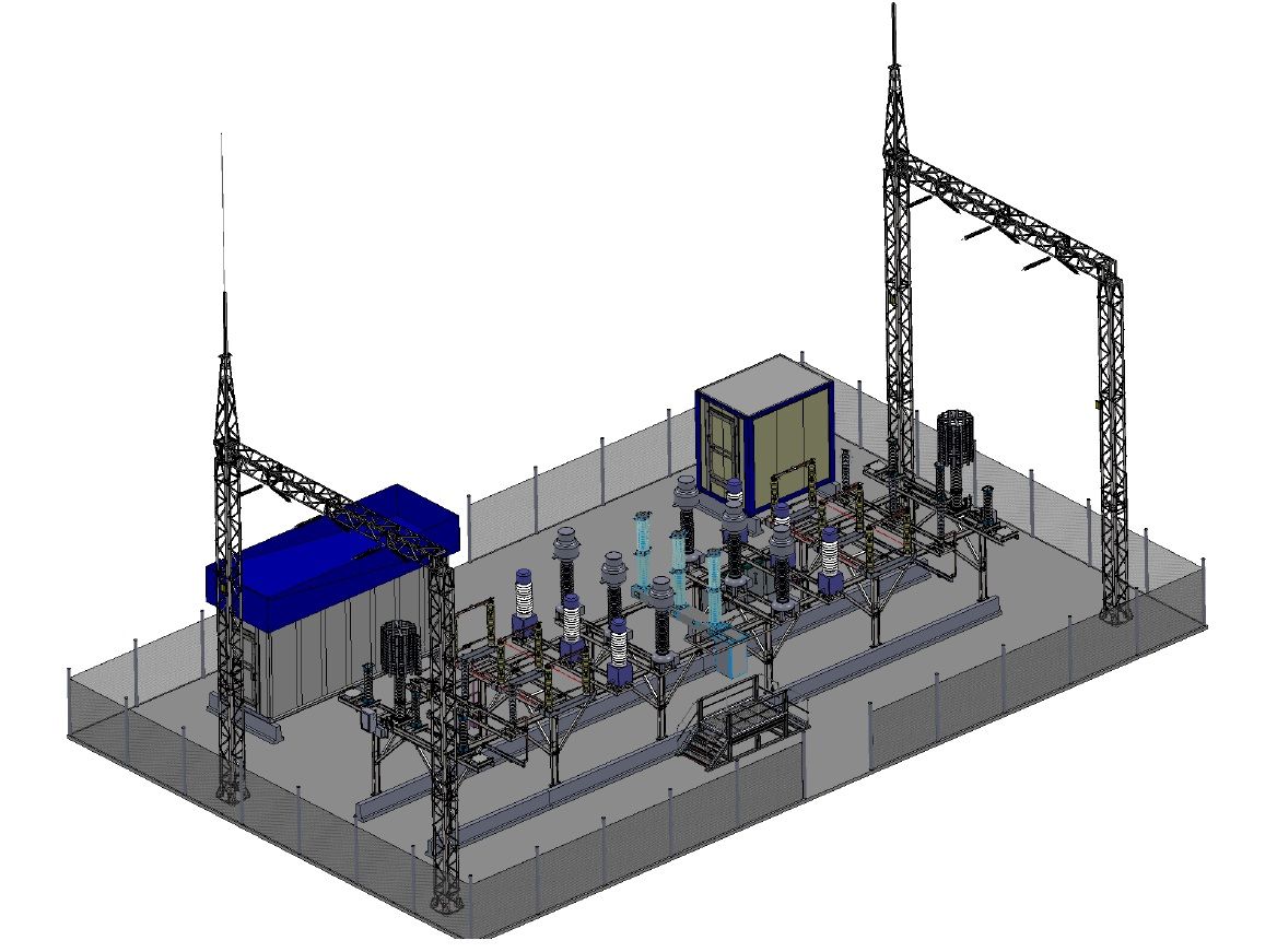 Оборудование подстанций. Оборудование подстанций 110 кв модель. Вакуумный выключатель ВРС-110. Модульные ПС 110/10/6 кв кв. Проектирование подстанций 220/110.