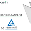 Ультратонкая светодиодная панель KROKUS-34 получила сертификат TÜV Rheinland