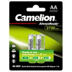 Camelion Always Ready AA-2700mAh Ni-Mh BL-2 (NH-AA2700BP2, аккумулятор,1.2В) (упак. 2 шт.), цена за 1 упак.